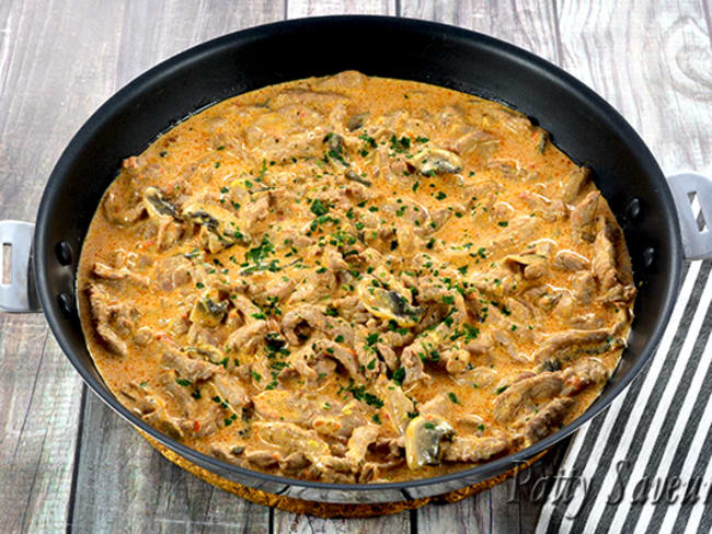 Emincé de Boeuf Stroganoff