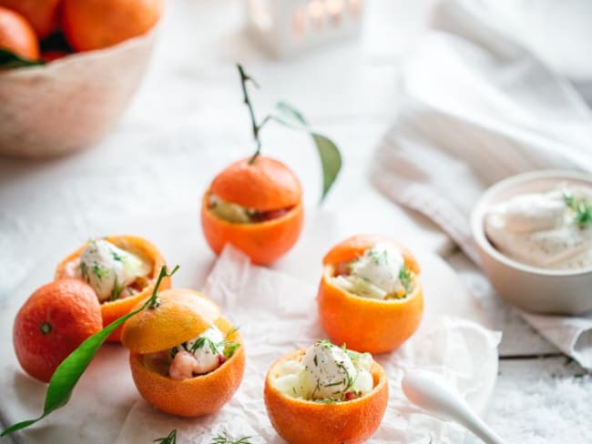 Clémentines de noël au chèvre frais