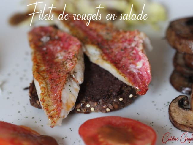 Filets de rougets en salade