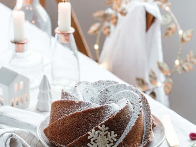 Le gâteau de la reine des neiges : bundt cake à la crème de marrons