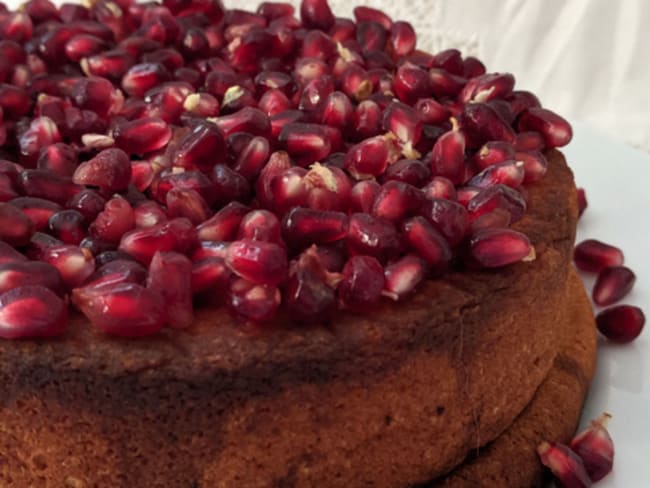 Gâteau à la grenade d'après Nigella Lawson