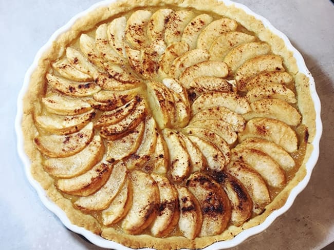 Tarte aux pommes sans oeuf