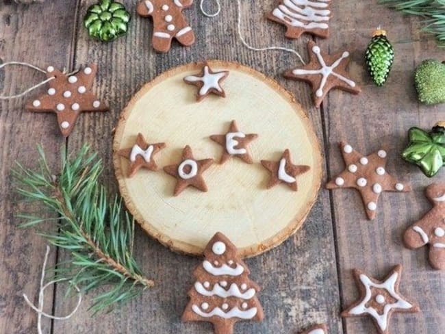 Petits sablés de Noël au chocolat