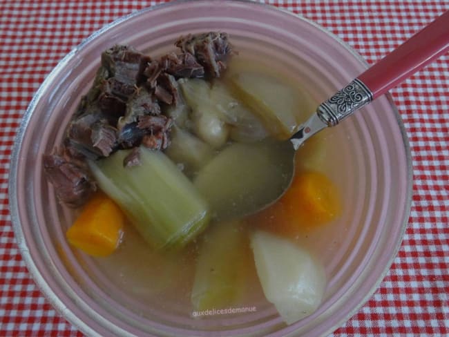 Bouillon ch'ti de ma maman au gite de boeuf