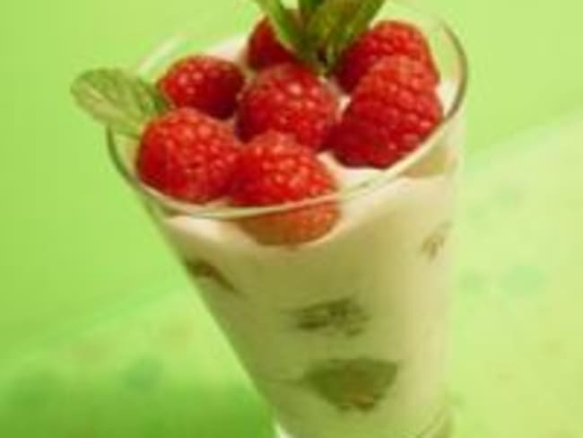 Coupe Framboises et Mousse Banane