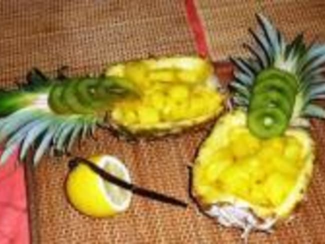 Coupelles d'Ananas Vanillé au Safran