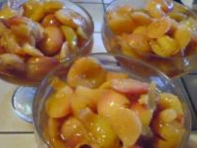 Coupelles de Nectarines