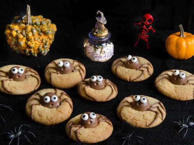 Cookies araignée pour un goûter d'halloween