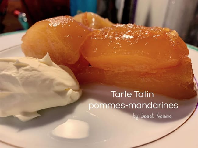 La tarte tatin pommes parfum mandarines