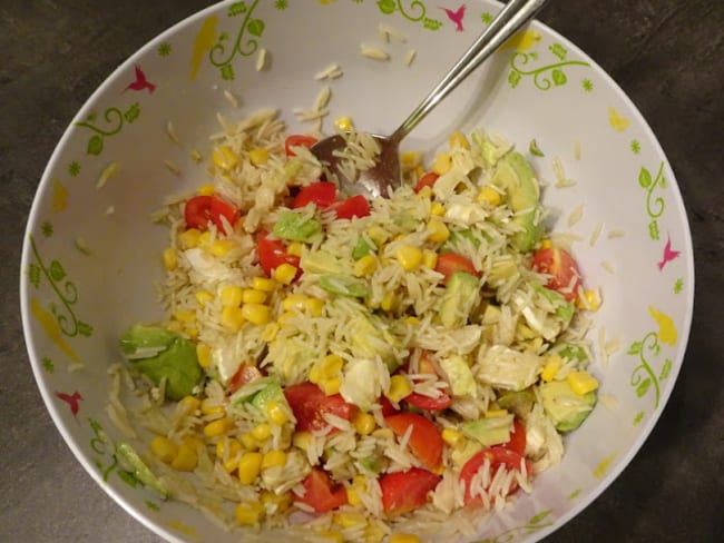 Salade de riz à l'avocat : une recette de ma petite-fille