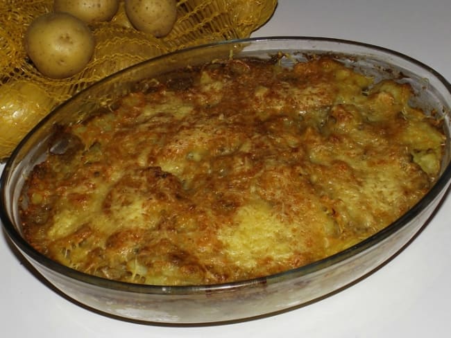 Gratin de pommes de terre à l'anchoïade