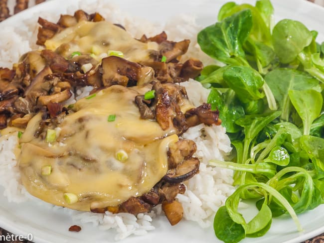 Poêlée de champignons au fromage 