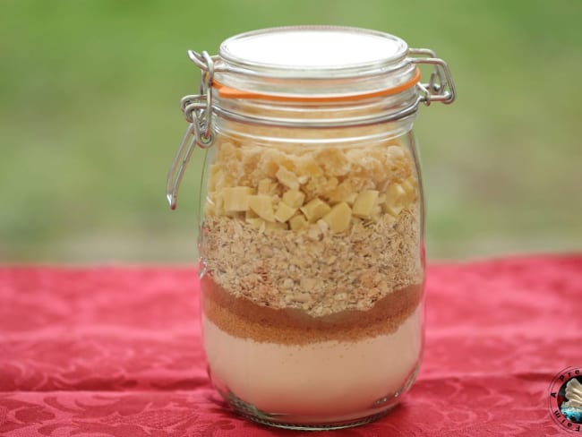 Kit pour cookies au pain d'épices et chocolat blanc