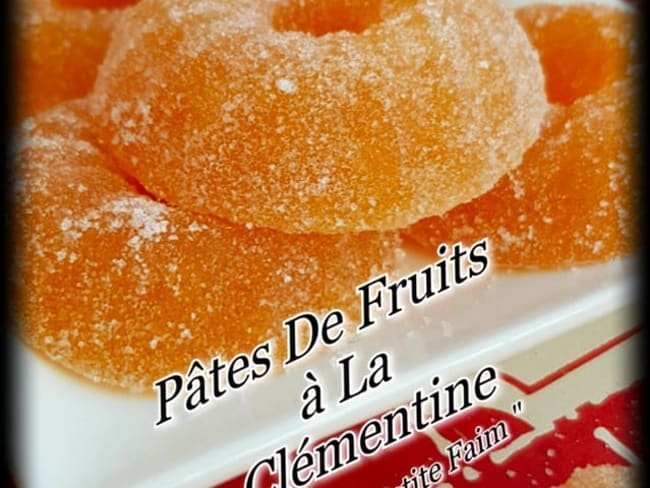 Pâtes de fruit à la clémentine