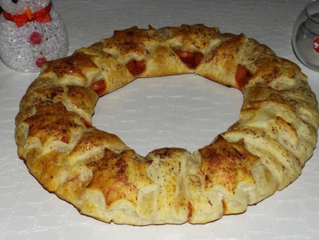 Couronne de l'Avent feuilletée