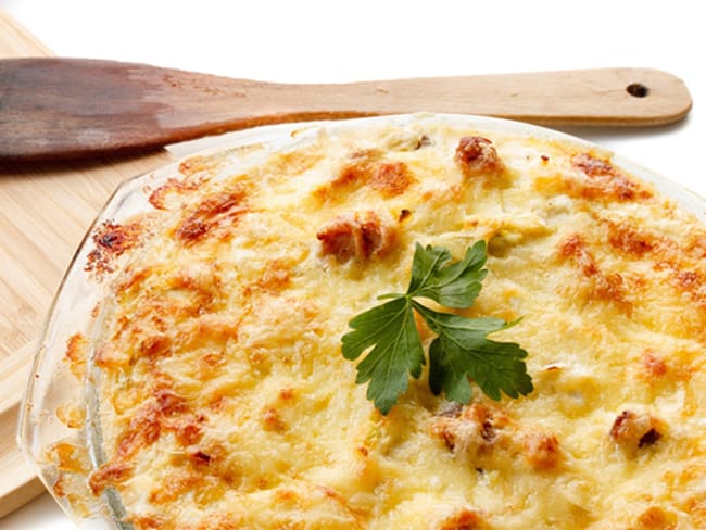 Gratin de pommes de terre potiron et fromage frais