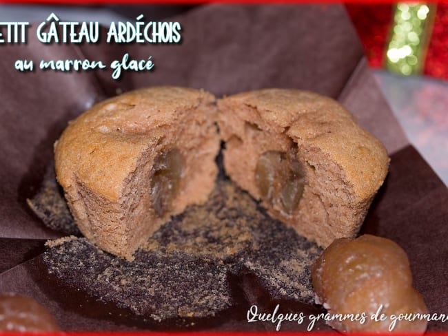 Petit gâteau ardéchois au marron glacé