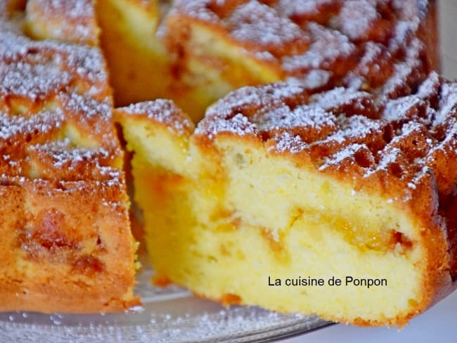 Gâteau au yaourt à la confiture de clémentine corse, agrumes confits et confiture de lait