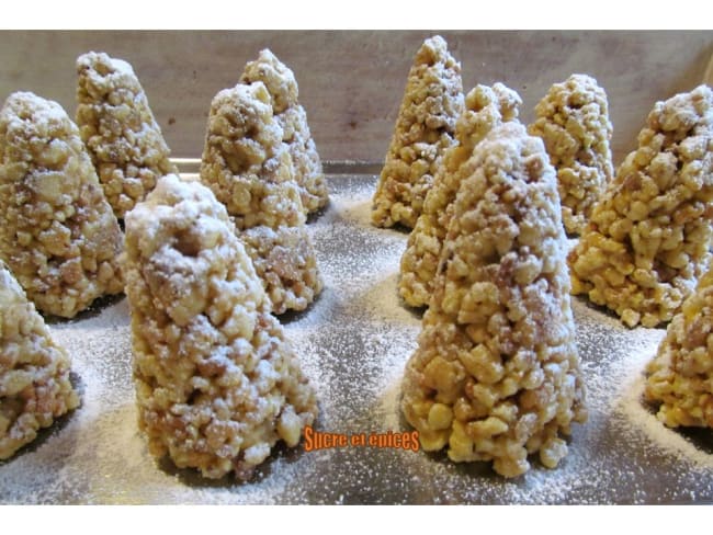 Biscuits Sapins sous la neige