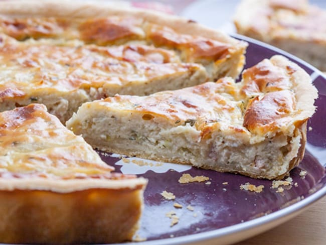 Tarte aux oignons et à la béchamel au Thermomix