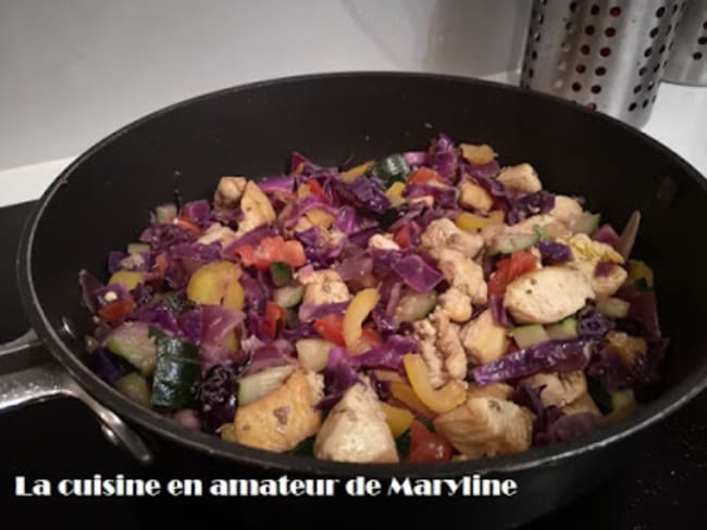 Chou rouge au ras el hamout