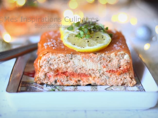 Terrine au saumon frais et au saumon fumé