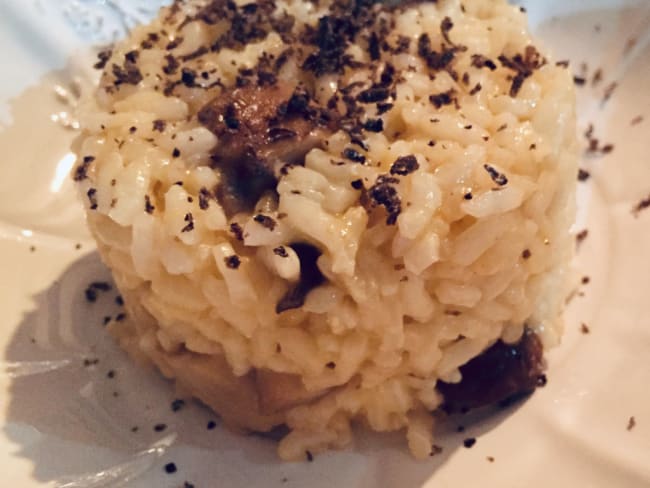 Risotto aux cèpes et truffe noire