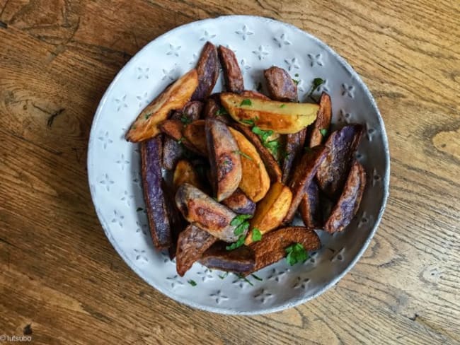 Frites de pommes de terre bleues d’Artois