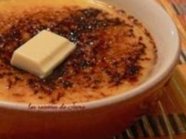 Crème Brûlée au Chocolat Blanc