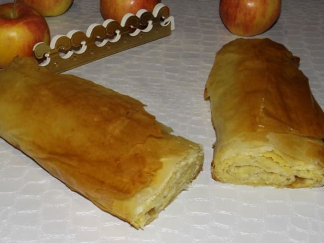 Strudel des rois aux pommes et à la frangipane