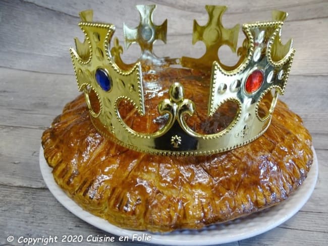 Galette des rois à la frangipane et à l'orange pour l'Epiphanie