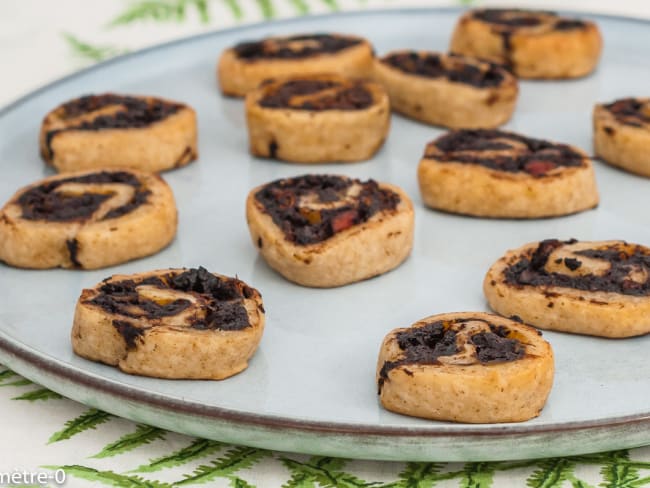 Roulés apéritifs au boudin noir