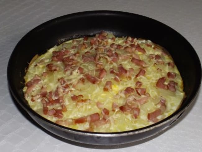 Tart'omelette façon flammekueche