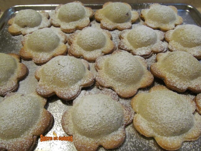 Biscuits sablés fourrés aux pommes 