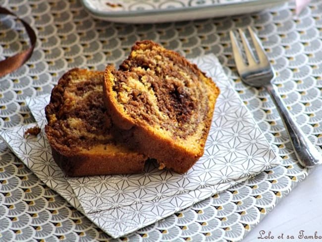 Marbré à la courge butternut et au chocolat