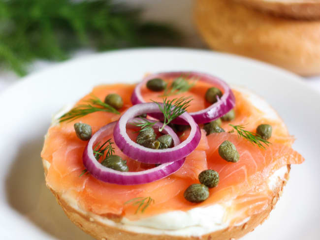 Bagel au saumon fumé