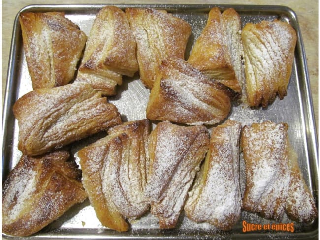 Biscuits feuilletés au sucre