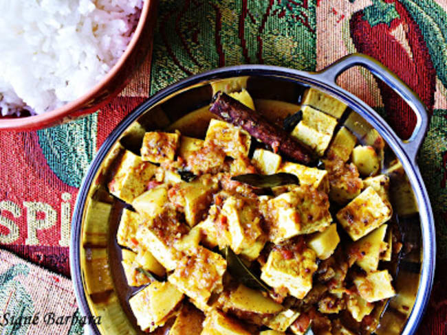 Tofu chettinad au poivre