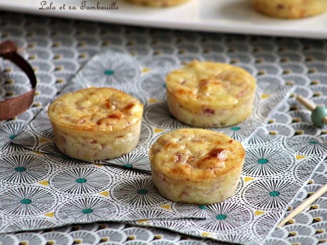 Bouchées au jambon et fromage