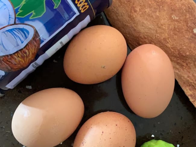 Le gâteau léger au lait de coco