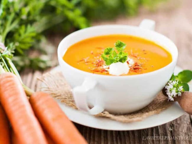 Soupe de carotte au curry