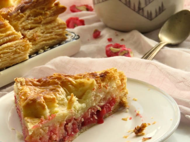 Galette des rois aux pralines roses