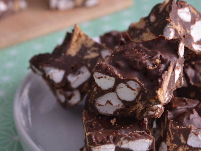 Rocky Road aux Guimauves et Beurre de Cacahuète