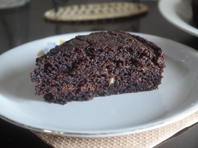 Gâteau moelleux banane chocolat au babeurre