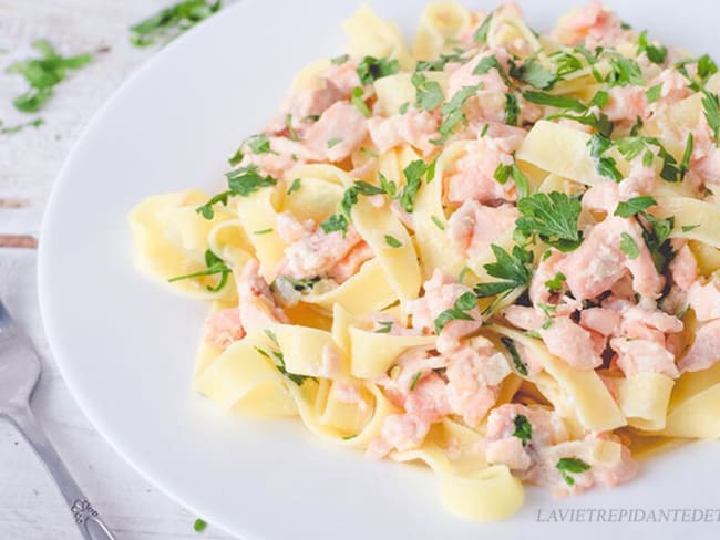 Tagliatelles au saumon