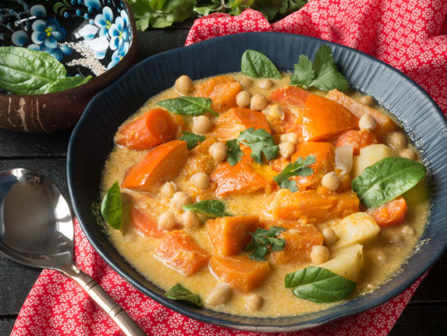 Curry rouge de légumes