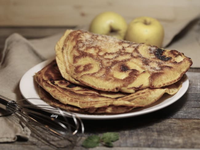 Crêpes épaisses aux pommes