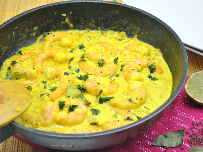 Curry de crevettes