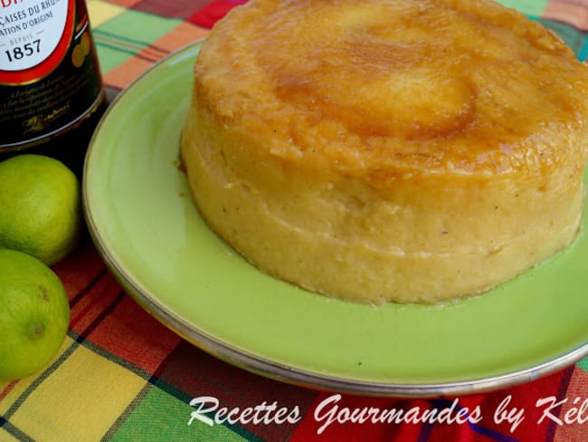 Gâteau à l'ananas parfumé au rhum