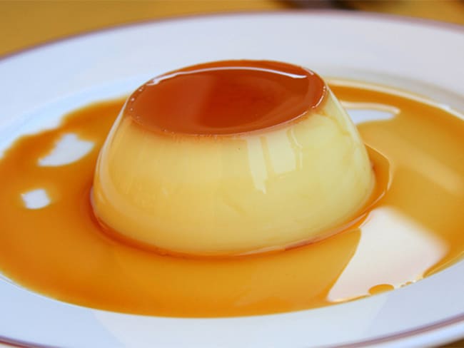 Flan léger au caramel